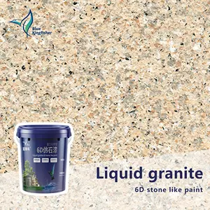 Màu Xanh bói cá chất lượng cao bên ngoài lớp phủ tường đá tự nhiên sơn Granite sơn Faux hiệu ứng đá sơn