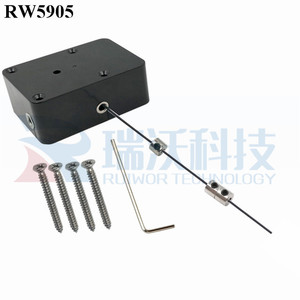 RUIWOR RW5905 مكعبة قابل للسحب سحب الحبل وظيفة التوقف اختياري زائد قابل للتعديل حبل حلقة نهاية بواسطة قفل معدني مفتاح ألين - Product Image 2