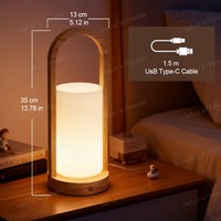 Lampe d'ambiance LED verticale mince, lampe de table haute sans fil rechargeable pour chambre à coucher, salon, décoration d'exposition