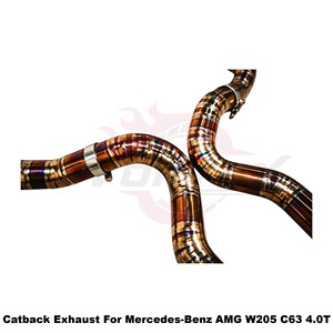 Vortex Racing-Spec Golden Ti Header-Back Setup For Mercedes-Benz AMG W205 C63 4.0T 2015-2024 Tuning - Product Image 3