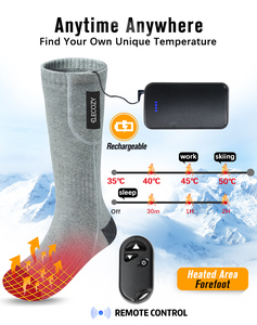 ELECOZY Ensemble cadeau de Noël indispensable pour l'hiver : Gants chauffants rechargeables portables et chaussettes chaudes pour le ski, la moto et les sports d'hiver - Product Image 5