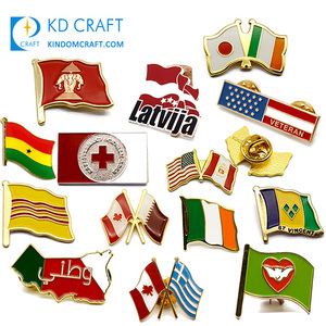 Di fascia alta su misura in metallo in lega di zinco smalto epossidico paese bandiera indiana risvolto pin distintivo per la giornata nazionale - Product Image 2