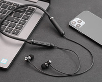 Audífonos Deportivos Inalámbricos D05 6.0 con Banda para el Cuello, Carga Tipo-C, para Correr, Música, Móvil, Metálicos, Intraaurales, IPX5