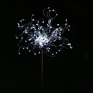 2020 upgrade new 120D led Multi Color outdoor firework solar fairy lights for garden christmas ornament