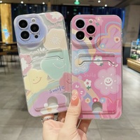 Nouveau Design de peinture étui Transparent avec fente pour carte pour Samsung A30 A31 A51 A52 A71 A72 A73 étui Transparent en TPU pour S22 S23