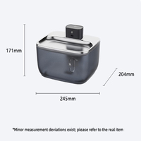 Fontaine à eau pour animaux de compagnie 4L, distributeur d'eau circulante automatique sans fil avec fenêtre visible pour chats, chiens, abreuvoir pour animaux