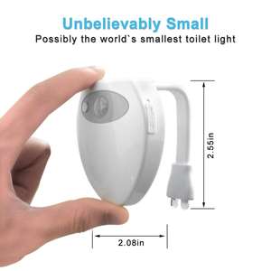 TOACH LED 16 Farben Toilette Dekoratives Licht Led Sitz Schüssel Lampe Smart <span class=keywords><strong>Motion</strong></span> Sensor Toiletten licht für zu Hause Badezimmer - Product Image 2