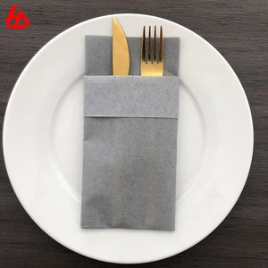 <span class=keywords><strong>Tovaglioli</strong></span> d'<span class=keywords><strong>argento</strong></span> Airlaid Dinner <span class=keywords><strong>tovaglioli</strong></span> di <span class=keywords><strong>carta</strong></span> colorati personalizzati con tasca forchetta coltello - Product Image 2