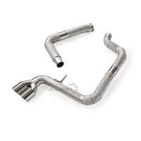 Sistem Knalpot Catback Kustom untuk Porsche 718 2.0T 2.5T 2016-2024 SS304 Downpipe Sport Header Knalpot Upgrade Balap