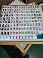 Blaues Amerikanisches Mahjong-Set, Elegante Acryl-Steine, Trendiges Urlaubsgeschenk für Frauen