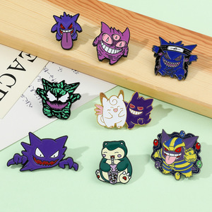 Al por mayor: Pines de dibujos animados bonitos de <span class=keywords><strong>Pikachu</strong></span>, Charmander, Gengar, insignias de metal, pines de anime esmaltados para solapa, bolso y sombrero, accesorios - Product Image 6