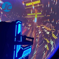 Ensemble de jeux d'arcade VR JC Indoor Amusement Machines, expérience de réalité virtuelle, cinéma dôme 9D, écran incurvé 3840Hz pour centre commercial