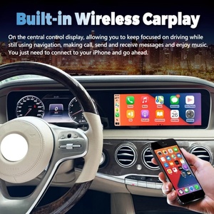 หน้าจอแอนดรอยด์ขนาด 12.3 นิ้ว สำหรับรถยนต์เมอร์เซเดสเบนซ์ S Class W222 ปี 2014-2017 พร้อมระบบนำทาง GPS วิทยุ CarPlay Android Auto หน้าจอสัมผัส มัลติมีเดีย - Product Image 2