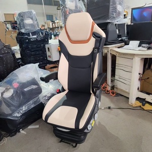 Assento de Suspensão Pneumática para Caminhão com Cinto de Segurança e Válvula de Pressão para Veículos Caminhão Box RHD - Product Image 5