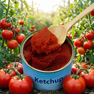 Fabricant chinois de purée de tomates en conserve, morceaux de tomates rouges mûres de Chine, petits morceaux de tomates, assaisonnement pour fondue, vente en gros - Product Image 1