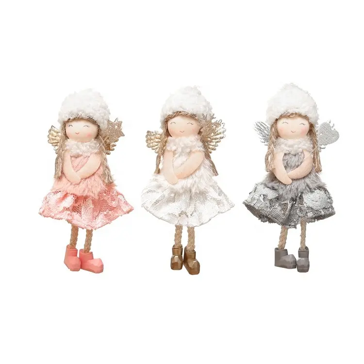 Angel Doll Christmas Ornaments Decorative Plush Angel Decorations soft toys set 2023 christmas toys