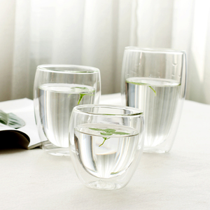 Tasse à thé en <span class=keywords><strong>verre</strong></span> Borosilicate, style européen à <span class=keywords><strong>Double</strong></span> <span class=keywords><strong>paroi</strong></span> en <span class=keywords><strong>verre</strong></span> Borosilicate - Product Image 3