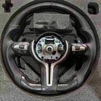 Volant en fibre de carbone personnalisé adapté aux modèles BMW F30 F31 F34 F35 F80 F82 M3 F10 X15 M5 E90 Sport M Série 3 Série 5