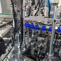 Machine d'assemblage de pompes à lotion NBTY, équipement de pressage de bouchons en plastique contrôlé par PLC, test de tenue, emballage cosmétique, garantie 1 an