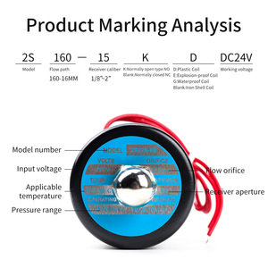 Valve 1/<span class=keywords><strong>2</strong></span> inci katup Solenoid pneumatik DC24V katup saklar air AC220V kontrol air 304 baja tahan karat biasanya tertutup - Product Image 5