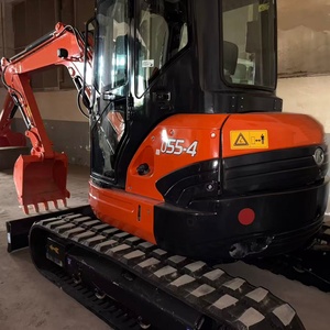 รถขุดตีนตะขาบ Kubota U55-4 มือสอง สีดำ-ส้ม ระบบไฮดรอลิก เครื่องยนต์ดีเซล ตรวจสอบแล้ว - Product Image 1