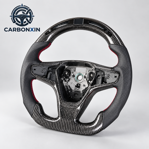 Volante Deportivo de Fibra de Carbono y Cuero con LED, 3 Palancas, para Chevrolet Chevy Malibu XL LS RUL Camaro 2016-2024 - Product Image 6