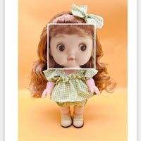 Yuglow Nouvelle poupée bébé mignonne et dodue de 11 pouces, adorable poupée fille, jouet pour enfants, cadeau pour filles