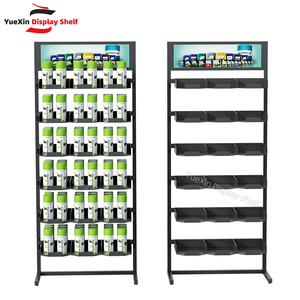 Siêu thị giá hai mặt kim loại <span class=keywords><strong>Pegboard</strong></span> hiển thị đứng sản phẩm dầu bán lẻ sắt thép - Product Image 1