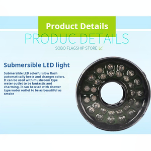 Pompa sommergibile in plastica moderna 100W per acquario e paesaggio a forma di rettangolo con luci colorate pompa di circolazione - Product Image 3
