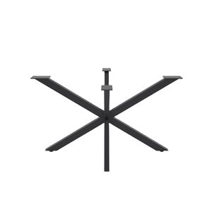 Patas de Mesa Metálicas WEKIS de Estilo Moderno de Mediados de Siglo, Económicas, Negras, Resistentes, con Forma de X, para Muebles - Product Image 1