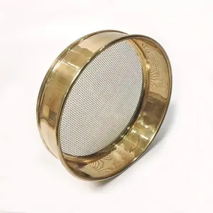 Brass Perforated Rolling Mesh Sieve Scientific Test Sieve