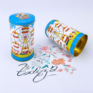 Jinyuanbao Boîte de conserve ronde de <span class=keywords><strong>musique</strong></span> festive sur le thème du carnaval de qualité alimentaire en métal pour les bonbons/chocolats/biscuits - Product Image 1