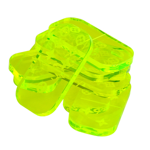 Jeu de dominos de luxe irisé, jeu de dominos moderne double six, jeu de dominos personnalisé avec logo sur le dos, boîte transparente en acrylique - Product Image 2