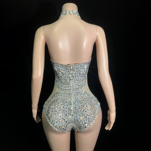 Novance Y4475 nuovo arrivo prodotti 2025 scintillanti strass argento nappe Sexy body <span class=keywords><strong>moda</strong></span> costumi da <span class=keywords><strong>donna</strong></span> latino costumi da ballo - Product Image 6