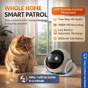 Cámara Robótica de Seguridad Interior Magic S1 1080P, Cámara Portátil para Mascotas con Control por Aplicación, Audio Bidireccional, Visión Nocturna, Carga Automática - Product Image 2