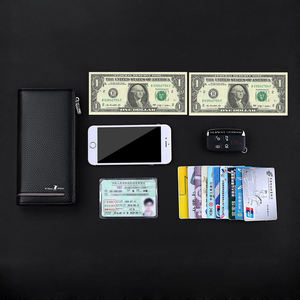 WILLIAMPOLO Bovini <span class=keywords><strong>In</strong></span> <span class=keywords><strong>Pelle</strong></span> Zip Lunga Del Raccoglitore Degli Uomini della Gioventù di Affari Del Raccoglitore Del Raccoglitore Della Frizione Del Sacchetto degli uomini di Sacchetto Del Telefono - Product Image 6