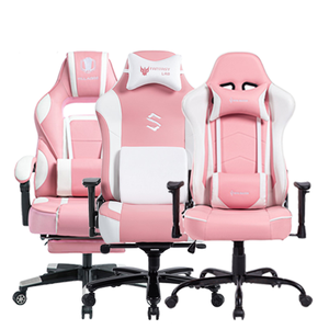 Silla Gamer Giratoria Rosa para <span class=keywords><strong>Niñas</strong></span> VANBOW con Función <span class=keywords><strong>de</strong></span> Masaje, Silla <span class=keywords><strong>de</strong></span> Oficina <span class=keywords><strong>de</strong></span> Acero Inoxidable - Product Image 1