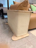 202609 En gros Griffoir pour chat en bois à placer près du canapé avec une grande surface de griffonnage verticale en sisal et un tapis de griffonnage remplaçable