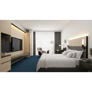 China Manufacturer Hampton Inn Hotel wooden Furniture Bedroom Set supplier luxury high end supplier