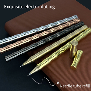 SEAPEN Customizable Bamboo <strong>Shaped</strong> Pure Copper Metal Roller <strong>Pen</strong> 0.5 mm Writing Width Creative Gel <strong>Pen</strong> with Custom Logo - Product Image 2