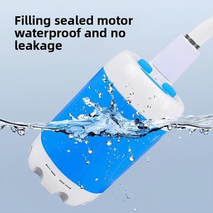 Bomba <span class=keywords><strong>de</strong></span> agua recargable portátil para ducha móvil inalámbrica al aire libre para acampar, sitios <span class=keywords><strong>de</strong></span> construcción, <span class=keywords><strong>baños</strong></span> <span class=keywords><strong>de</strong></span> dormitorio, uso <span class=keywords><strong>de</strong></span> baño - Product Image 3