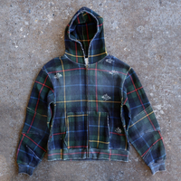 Sweat à capuche zippé gaufré surdimensionné personnalisé pour homme, de haute qualité, effet vieilli, collection Printemps
