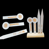 Bandes de papier pour testeur de parfum personnalisé avec logo imprimé or noir