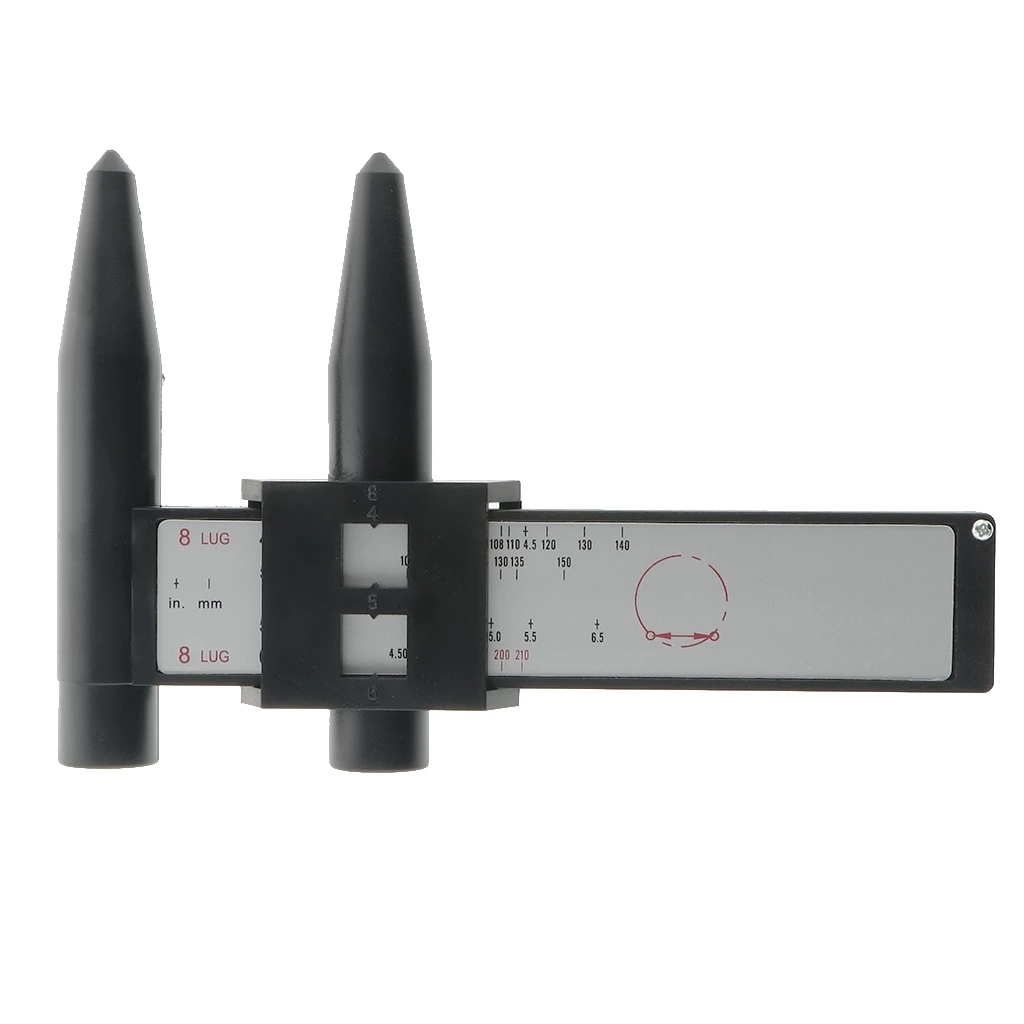 Factory outlet! WHEEL PCD GAUGE PCD caliper ruler RIM WHEEL 4,5,6,8 BOLT CIRCLE GAUGE / WHEEL BOLT PATTERN TOOL