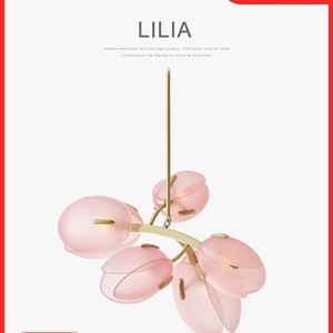 Ancienne Branche Lumière De Luxe Art Fleur Bourgeon <span class=keywords><strong>Lustre</strong></span> Moderne Français Crème Style Verre Milieu LED Dimmable Salon Salle À Manger - Product Image 2