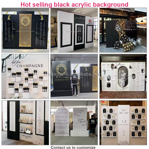 Panneau en acrylique blanc personnalisé LEDA, fond de scène de mariage moderne et simple pour les événements intérieurs/extérieurs, décoration de fête - Product Image 4