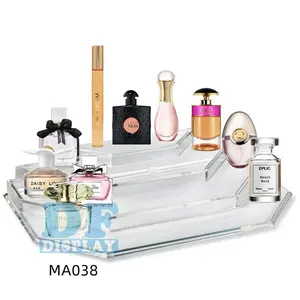 MA038 Acrylic perfume and scented essential oil storage box and dressing table display 4 layers for beauty perfume storage