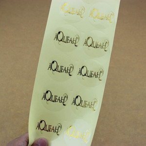 Etiquetas adhesivas de papel de aluminio de oro rosa con logotipo redondo, Kraft pegatina de pared, libro, etiqueta de Jeans para niños para tarros de miel - Product Image 5