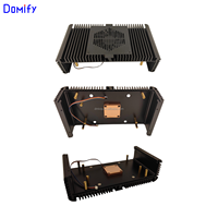 Factory Custom OEM ODM Used Mini ITX Aluminum Alloy Fanless Industrial Electrical PCB Mini Enclosure Computer PC Tower DM04
