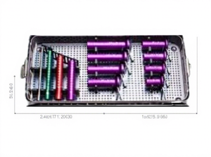 BISONS Stainless Steel Manual for Tubular Retractor System with <b>Light</b> Source & <b>Optic</b> <b>Fiber</b> for Spine Surgery - Product Image 1